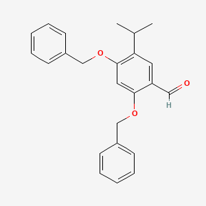 molecular formula C24H24O3 B3030807 2,4-Bis(benzyloxy)-5-isopropylbenzaldehyde CAS No. 959466-51-4