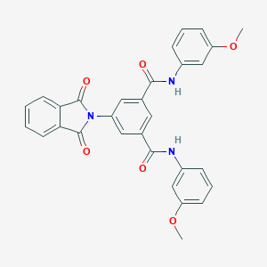 molecular formula C30H23N3O6 B303081 5-(1,3-dioxo-1,3-dihydro-2H-isoindol-2-yl)-N~1~,N~3~-bis(3-methoxyphenyl)isophthalamide 