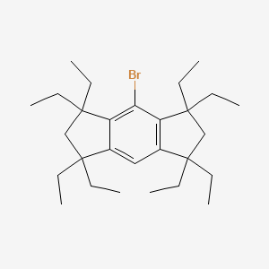 molecular formula C28H45Br B3030816 4-溴-1,1,3,3,5,5,7,7-八乙基-1,2,3,5,6,7-六氢-s-茚满 CAS No. 960079-28-1