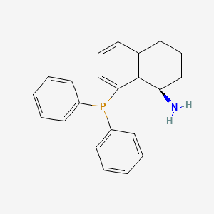 molecular formula C22H22NP B3030817 (R)-8-(Diphenylphosphino)-1,2,3,4-tetrahydronaphthalen-1-amine CAS No. 960128-64-7