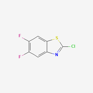 molecular formula C7H2ClF2NS B3030821 2-Chloro-5,6-difluorobenzo[d]thiazole CAS No. 960535-39-1