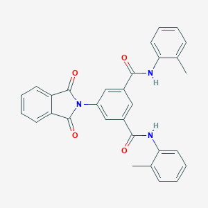 molecular formula C30H23N3O4 B303083 5-(1,3-dioxo-1,3-dihydro-2H-isoindol-2-yl)-N~1~,N~3~-bis(2-methylphenyl)isophthalamide 