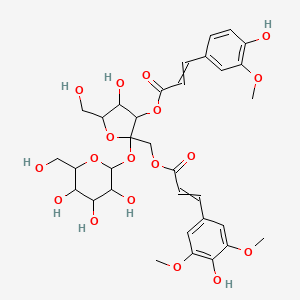 molecular formula C33H40O18 B3030865 3-Feruloyl-1-Sinapoyl sucrose CAS No. 98942-06-4