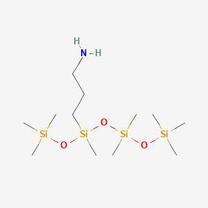 molecular formula C12H35NO3Si4 B3030872 3-[[Dimethyl(trimethylsilyloxy)silyl]oxy-methyl-trimethylsilyloxysilyl]propan-1-amine CAS No. 99363-37-8