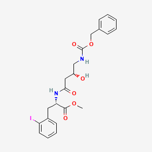 molecular formula C22H25IN2O6 B3030878 α-螺旋促皮质激素释放因子 (9-41) CAS No. 99658-03-4