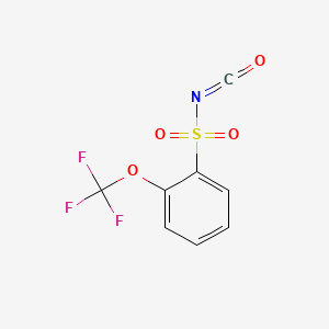 molecular formula C8H4F3NO4S B3030879 Benzenesulfonyl isocyanate, 2-(trifluoromethoxy)- CAS No. 99722-81-3