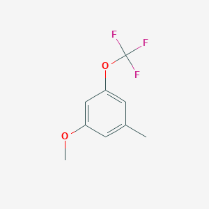 molecular formula C9H9F3O2 B3030882 1-Methoxy-3-methyl-5-(trifluoromethoxy)benzene CAS No. 1000339-56-9