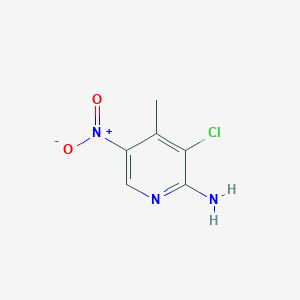 molecular formula C6H6ClN3O2 B3030887 3-Chloro-4-methyl-5-nitropyridin-2-amine CAS No. 1003710-31-3