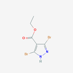 molecular formula C6H6Br2N2O2 B3030894 Ethyl 3,5-dibromo-1H-pyrazole-4-carboxylate CAS No. 1017802-86-6