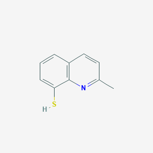 molecular formula C10H9NS B3030897 8-Quinolinethiol, 2-methyl- CAS No. 10222-10-3
