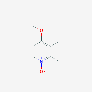 molecular formula C8H11NO2 B3030900 吡啶，4-甲氧基-2,3-二甲基-，1-氧化物 CAS No. 102625-96-7