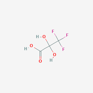 molecular formula C3H3F3O4 B3030906 3,3,3-Trifluoro-2,2-dihydroxypropanoic acid CAS No. 10321-14-9