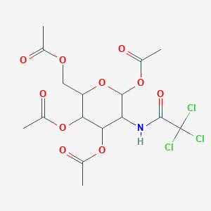 [3,4,6-Triacetyloxy-5-[(2,2,2-trichloroacetyl)amino]oxan-2-yl]methyl acetate