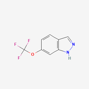 molecular formula C8H5F3N2O B3030915 6-(Trifluoromethoxy)-1H-indazole CAS No. 105391-43-3