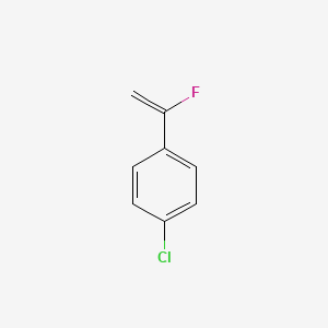 molecular formula C8H6ClF B3030921 苯，1-氯-4-(1-氟乙烯基)- CAS No. 106263-12-1