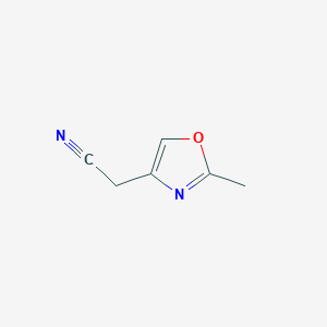 molecular formula C6H6N2O B3030923 (2-Methyl-1,3-oxazol-4-yl)acetonitrile CAS No. 1065073-44-0