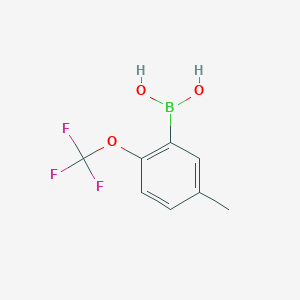 molecular formula C8H8BF3O3 B3030927 5-Methyl-2-(trifluoromethoxy)phenylboronic acid CAS No. 1079402-45-1