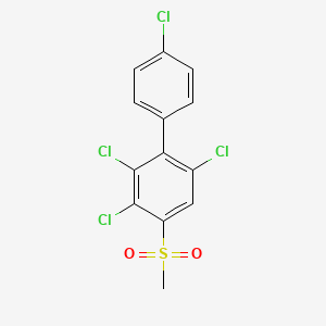 molecular formula C13H8Cl4O2S B3030931 4-Methylsulfonyl-2,3,6,4'-tetrachlorobiphenyl CAS No. 108736-08-9