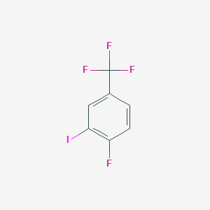 molecular formula C7H3F4I B3030934 1-Fluoro-2-iodo-4-(trifluoromethyl)benzene CAS No. 110192-48-8