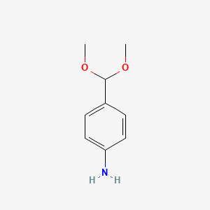 molecular formula C9H13NO2 B3030937 4-(Dimethoxymethyl)aniline CAS No. 111616-46-7
