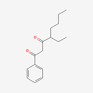 molecular formula C16H22O2 B3030939 1,3-Octanedione, 4-ethyl-1-phenyl- CAS No. 112405-99-9