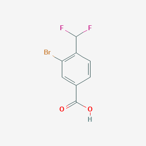 3-Bromo-4-(difluoromethyl)benzoic acid