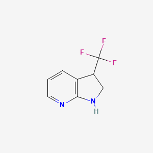 molecular formula C8H7F3N2 B3030949 3-(三氟甲基)-2,3-二氢-1H-吡咯并[2,3-b]吡啶 CAS No. 1150618-34-0