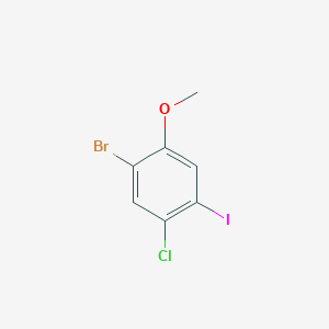 molecular formula C7H5BrClIO B3030956 1-Bromo-5-chloro-4-iodo-2-methoxybenzene CAS No. 1160574-84-4