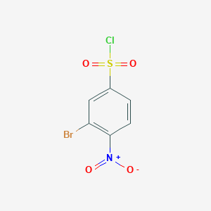 molecular formula C6H3BrClNO4S B3030974 3-Bromo-4-nitrobenzene-1-sulfonyl chloride CAS No. 1181458-26-3