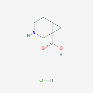 molecular formula C7H12ClNO2 B3030975 3-Azabicyclo[4.1.0]heptane-1-carboxylic acid hydrochloride CAS No. 1181458-31-0