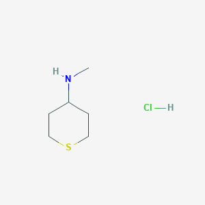 molecular formula C6H14ClNS B3030981 N-甲基四氢-2H-硫杂环-4-胺盐酸盐 CAS No. 1188964-82-0
