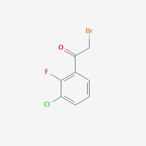 molecular formula C8H5BrClFO B3030983 2-溴-1-(3-氯-2-氟苯基)乙酮 CAS No. 1192313-64-6