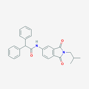 molecular formula C26H24N2O3 B303099 N-(2-isobutyl-1,3-dioxo-2,3-dihydro-1H-isoindol-5-yl)-2,2-diphenylacetamide 