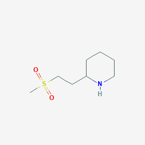 molecular formula C8H17NO2S B3030991 2-(2-(Methylsulfonyl)ethyl)piperidine CAS No. 1206969-10-9