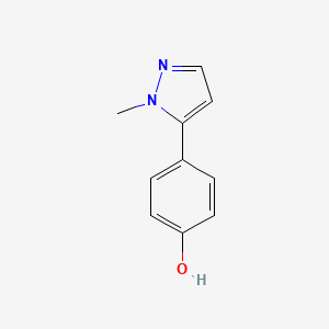 molecular formula C10H10N2O B3030995 4-(1-methyl-1H-pyrazol-5-yl)phenol CAS No. 1206970-50-4