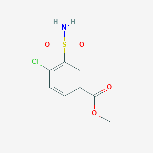 molecular formula C8H8ClNO4S B3030997 Methyl 4-chloro-3-sulfamoylbenzoate CAS No. 1208-40-8