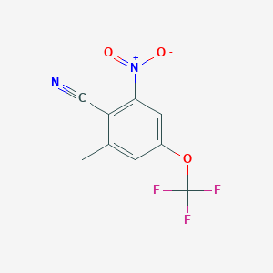 2-Methyl-6-nitro-4-(trifluoromethoxy)benzonitrile