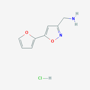 (5-(Furan-2-yl)isoxazol-3-yl)methanamine hydrochloride