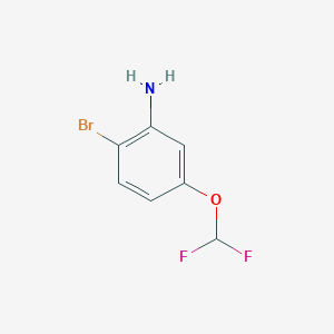 molecular formula C7H6BrF2NO B3031023 2-Bromo-5-(difluoromethoxy)aniline CAS No. 1261875-41-5