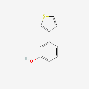 molecular formula C11H10OS B3031025 2-Methyl-5-(thiophen-3-YL)phenol CAS No. 1261985-23-2