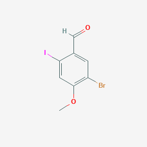 5-Bromo-2-iodo-4-methoxybenzaldehyde