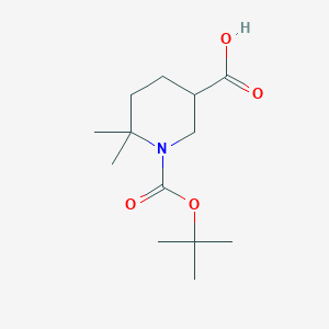 molecular formula C13H23NO4 B3031028 1-(Tert-butoxycarbonyl)-6,6-dimethylpiperidine-3-carboxylic acid CAS No. 1269755-64-7