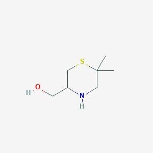 molecular formula C7H15NOS B3031030 (6,6-Dimethylthiomorpholin-3-yl)methanol CAS No. 1278662-41-1