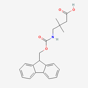 molecular formula C21H23NO4 B3031040 Fmoc-4-amino-3,3-dimethyl-butyric acid CAS No. 1310680-27-3