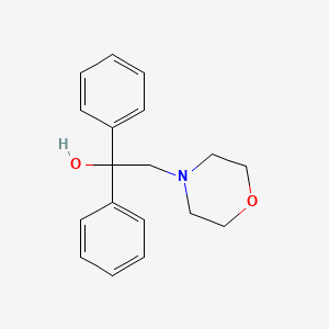 molecular formula C18H21NO2 B3031043 4-吗啉乙醇，α,α-二苯基- CAS No. 13150-37-3