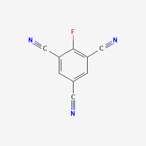 molecular formula C9H2FN3 B3031059 2-Fluorobenzene-1,3,5-tricarbonitrile CAS No. 13519-91-0