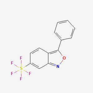 molecular formula C13H8F5NOS B3031069 3-苯基-6-(五氟磺酰基)苯并[c]异恶唑 CAS No. 1379811-92-3