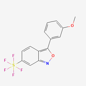 3-(3-Methoxyphenyl)-6-(pentafluorosulfanyl)benzo[c]isoxazole
