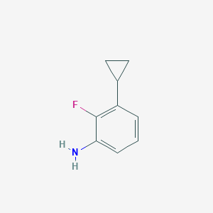 molecular formula C9H10FN B3031074 3-Cyclopropyl-2-fluoro-phenylamine CAS No. 1386459-75-1