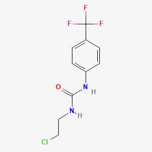 molecular formula C10H10ClF3N2O B3031077 1-(2-氯乙基)-3-[4-(三氟甲基)苯基]脲 CAS No. 13908-39-9
